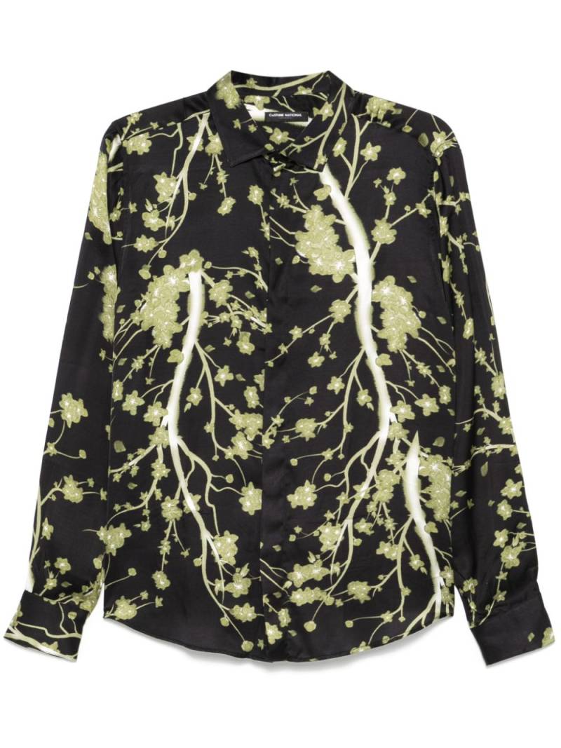 costume national contemporary floral-print shirt - Black von costume national contemporary