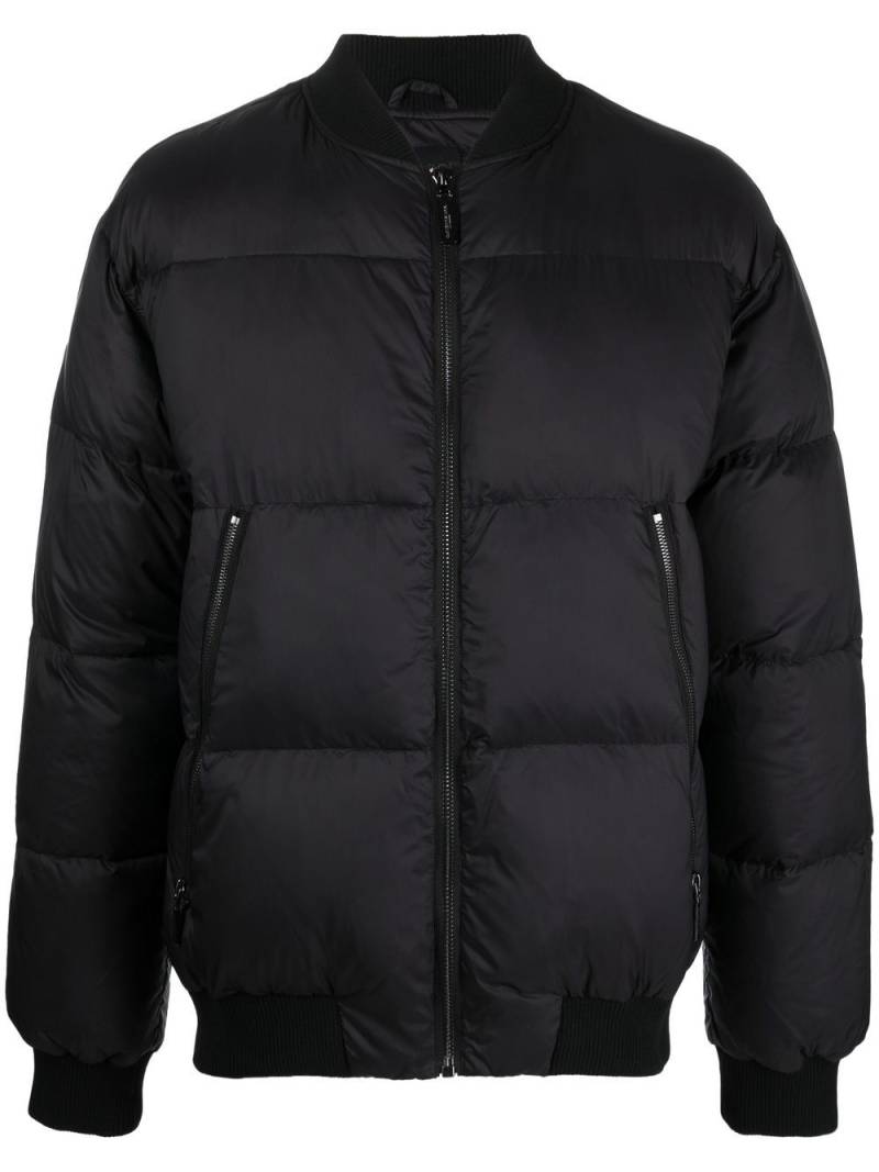 costume national contemporary zip-up padded down jacket - Black von costume national contemporary