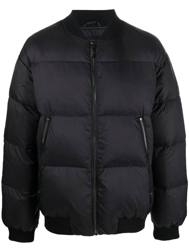 costume national contemporary zip-up padded down jacket - Black von costume national contemporary