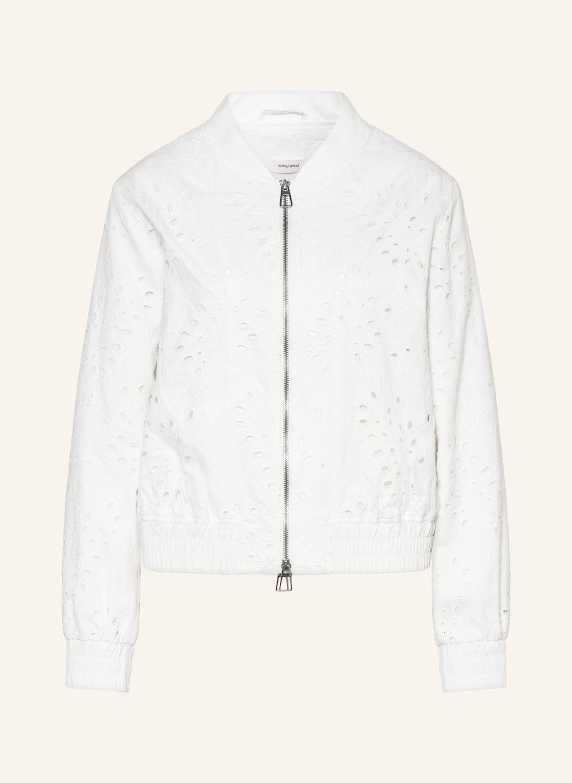 Darling Harbour Blouson Mit Lochspitze weiss von darling harbour