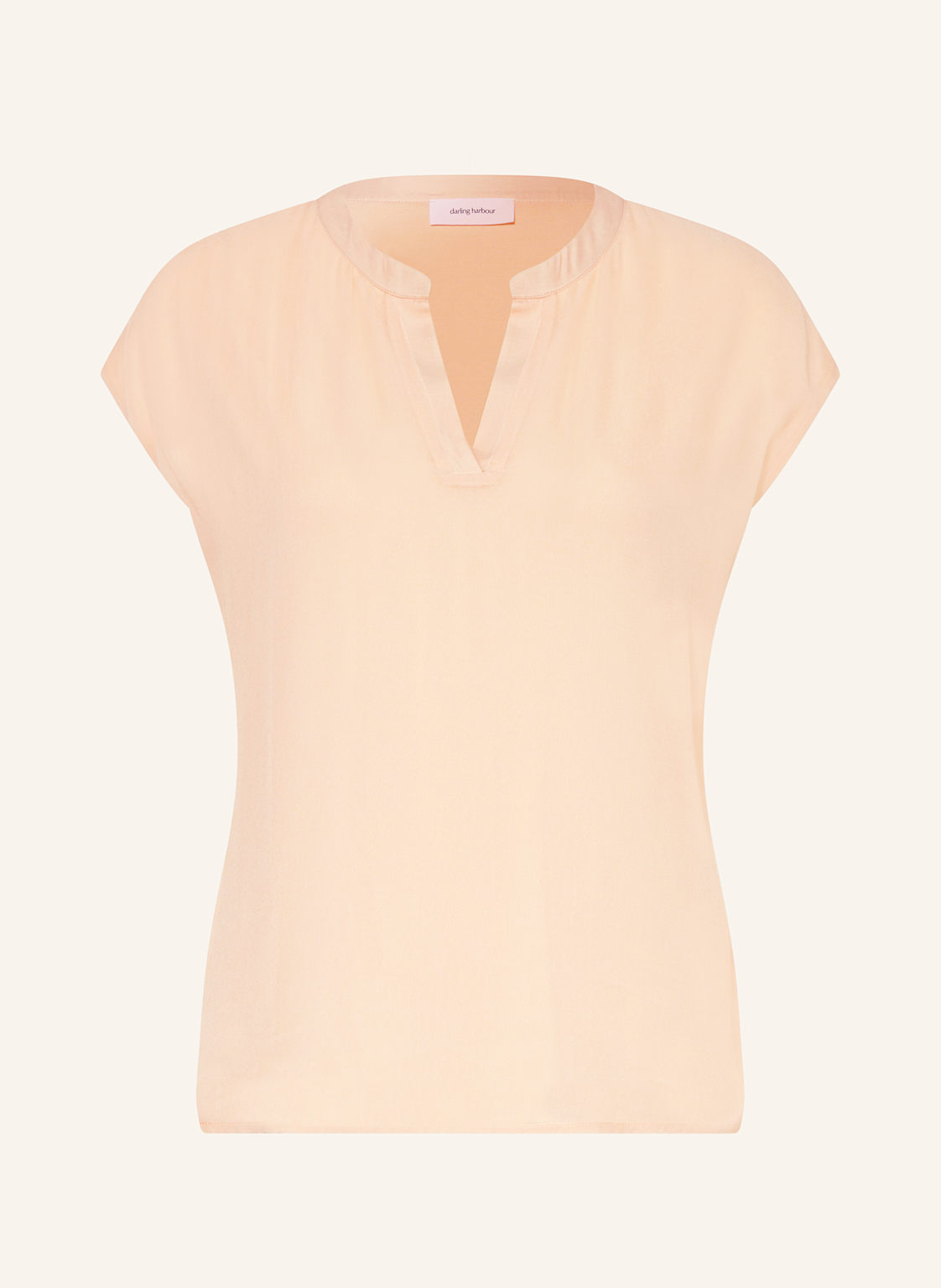 Darling Harbour Blusenshirt Im Materialmix beige von darling harbour