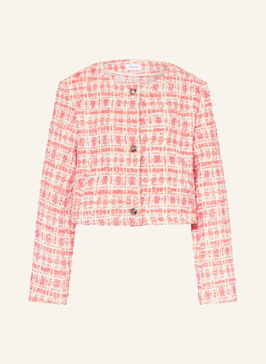 Darling Harbour Bouclé-Jacke pink von darling harbour