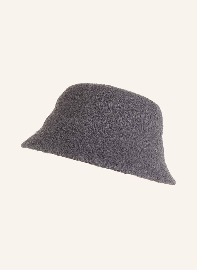 Darling Harbour Bucket-Hat Aus Teddyfell grau von darling harbour