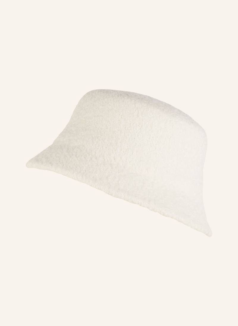 Darling Harbour Bucket-Hat Aus Teddyfell weiss von darling harbour