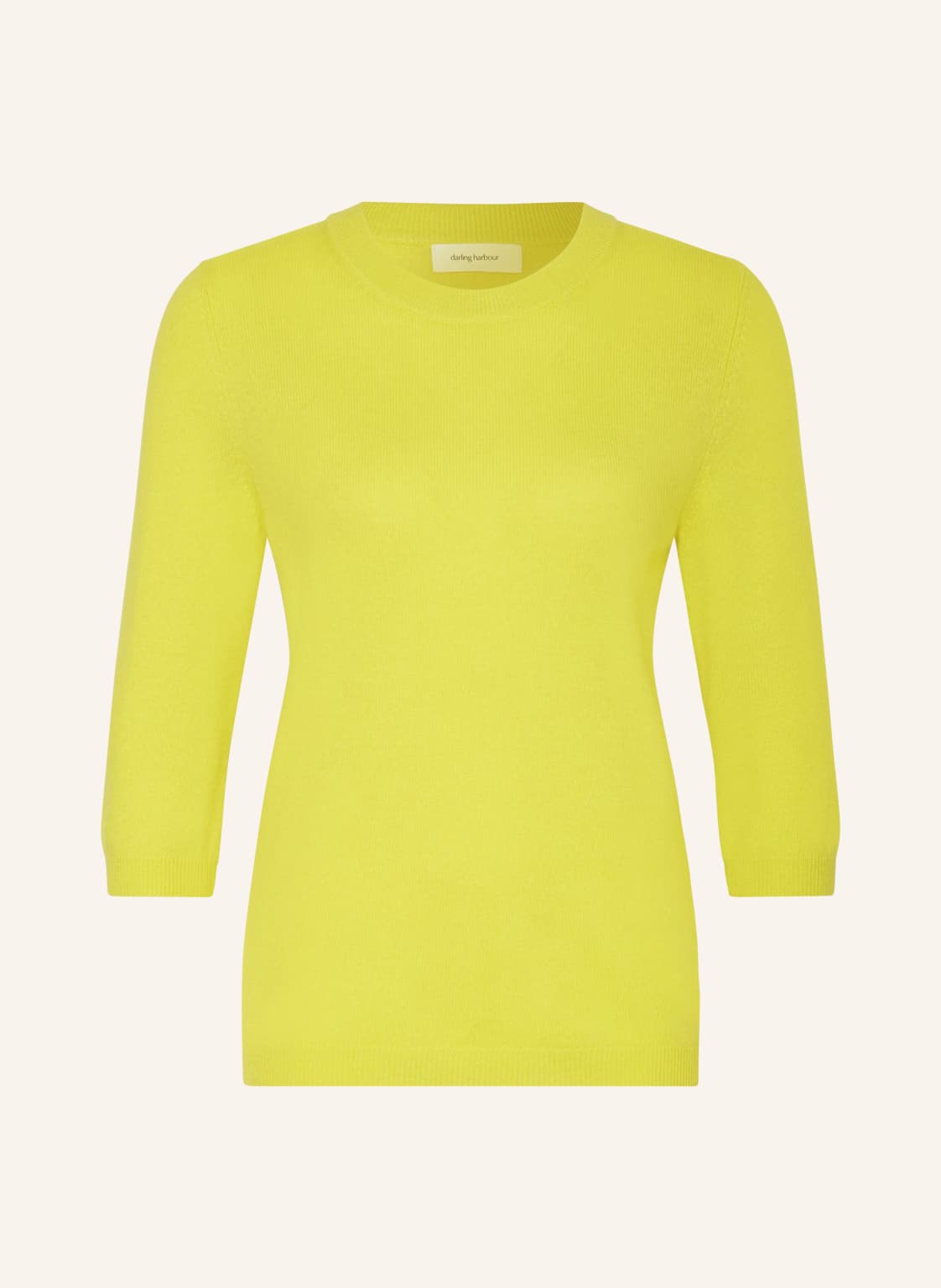 Darling Harbour Cashmere-Pullover Mit 3/4-Arm gelb von darling harbour