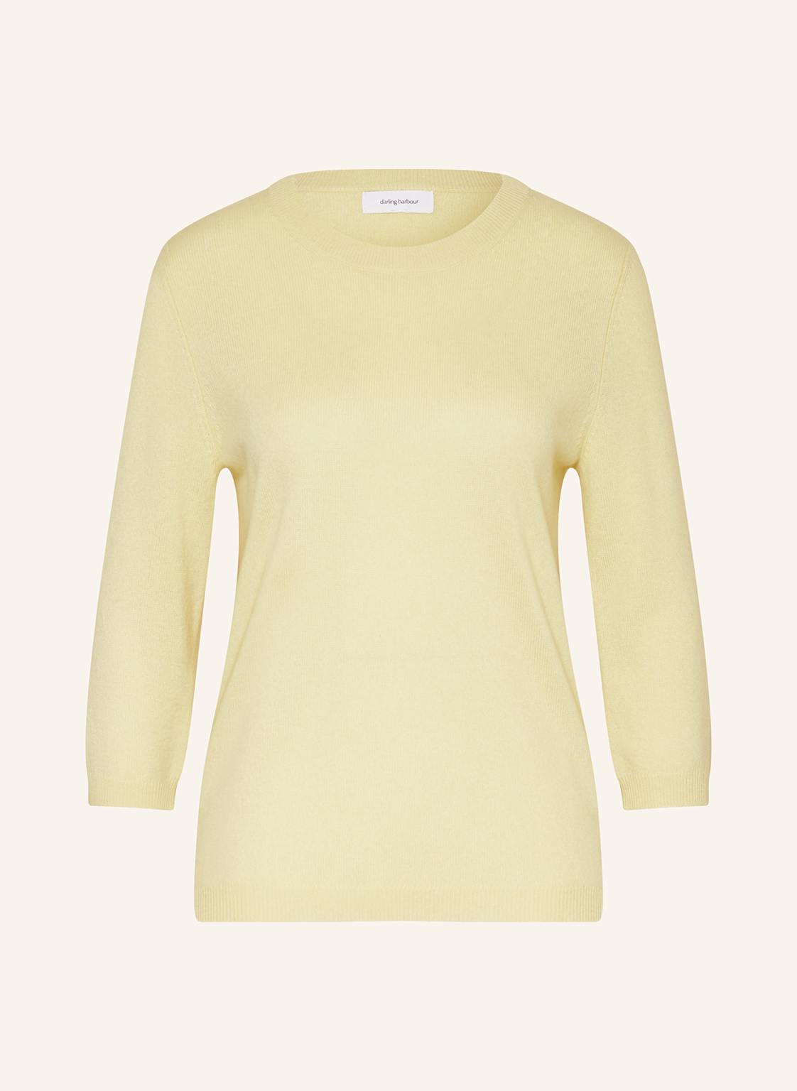 Darling Harbour Cashmere-Pullover Mit 3/4-Arm gelb von darling harbour