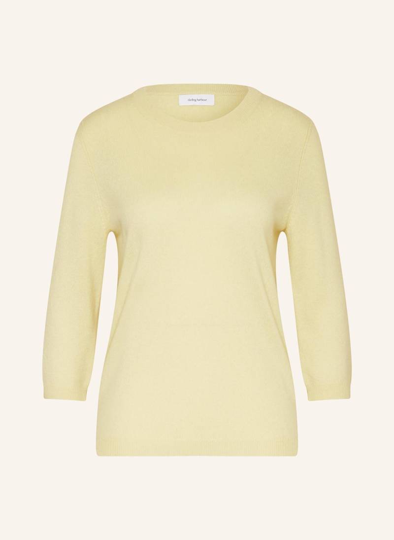 Darling Harbour Cashmere-Pullover Mit 3/4-Arm gelb von darling harbour