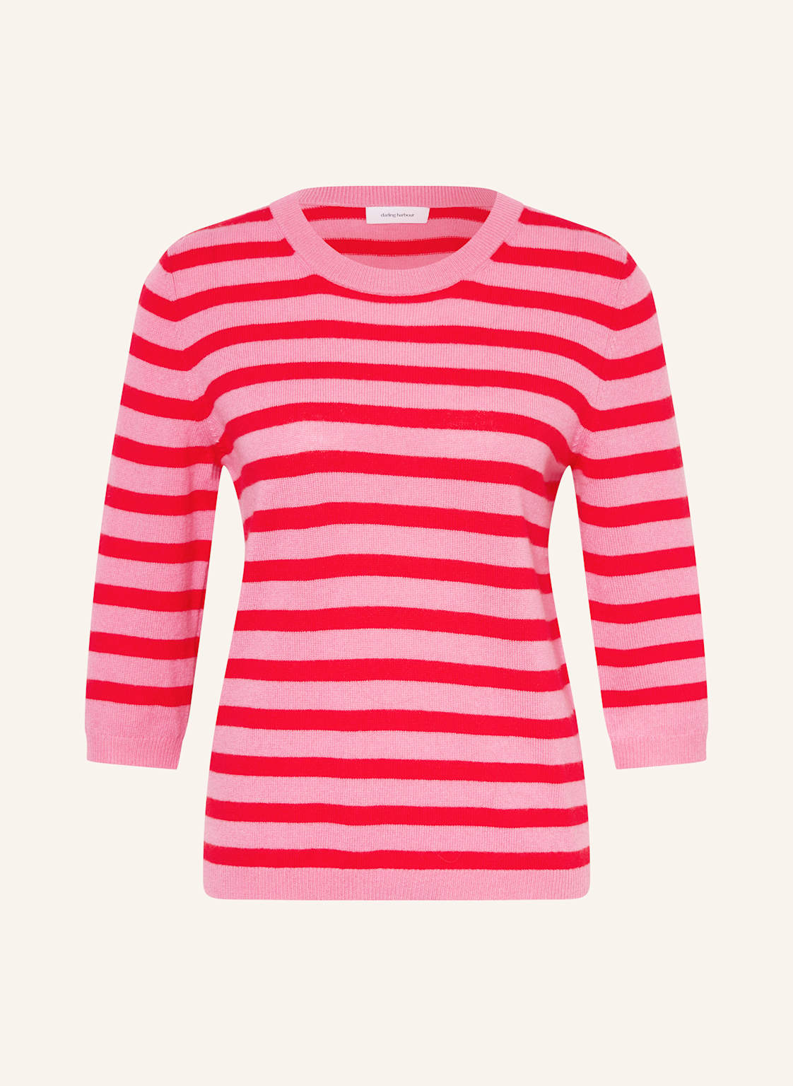 Darling Harbour Cashmere-Pullover Mit 3/4-Arm pink von darling harbour