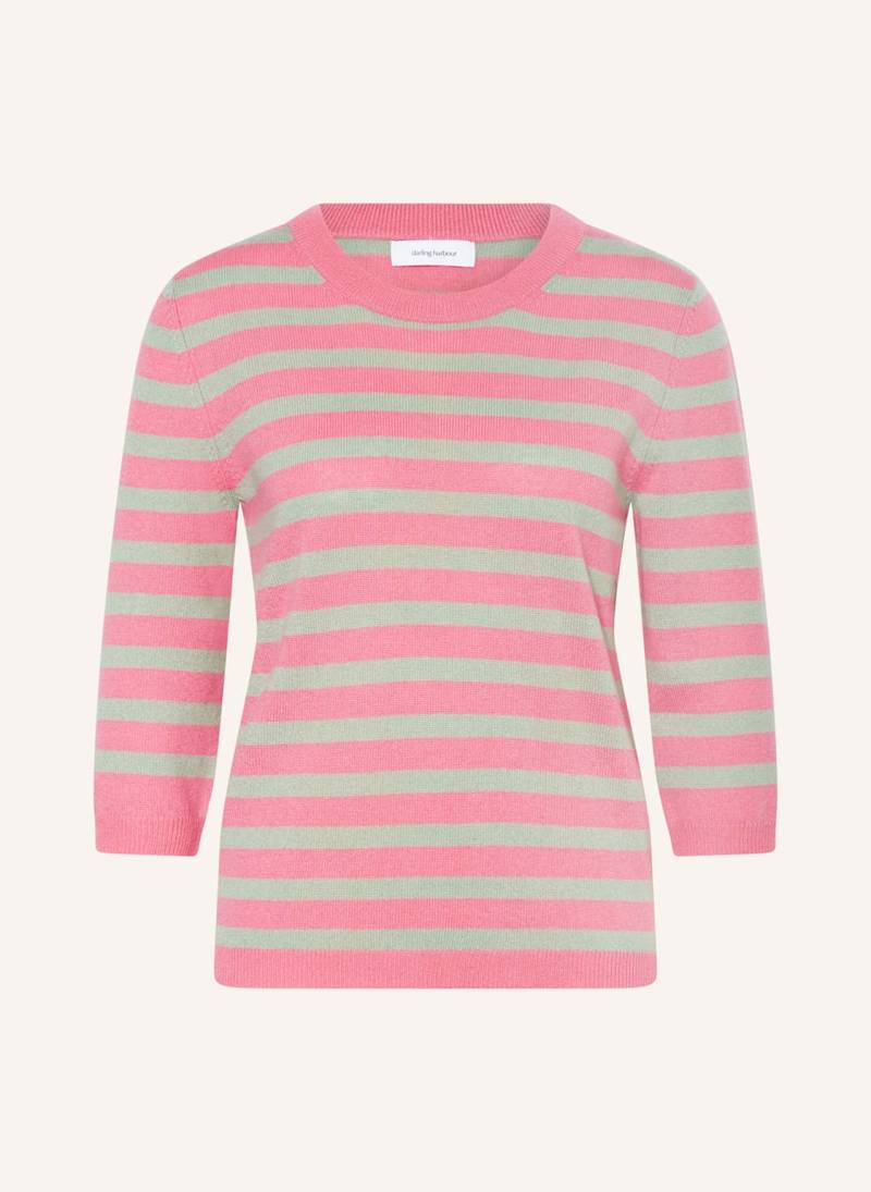 Darling Harbour Cashmere-Pullover Mit 3/4-Arm pink von darling harbour