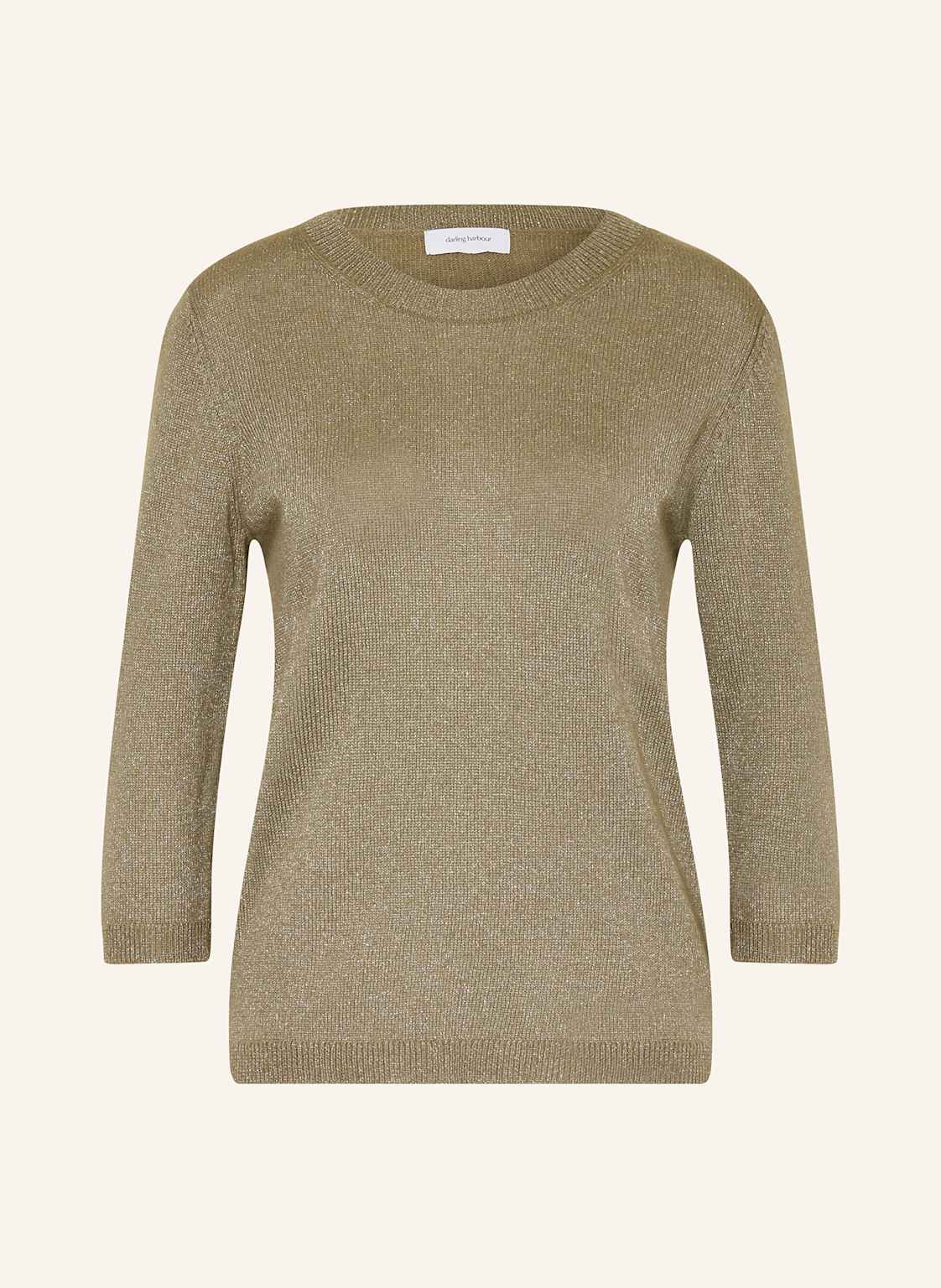 Darling Harbour Cashmere-Pullover Mit Glitzergarn gruen von darling harbour