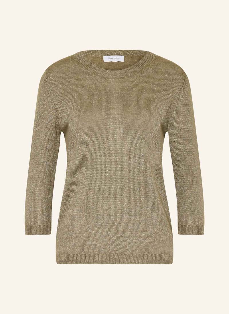 Darling Harbour Cashmere-Pullover Mit Glitzergarn gruen von darling harbour