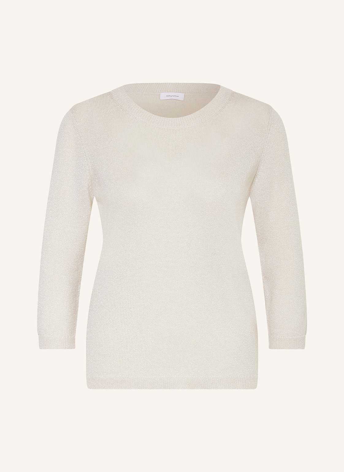 Darling Harbour Cashmere-Pullover Mit Glitzergarn weiss von darling harbour