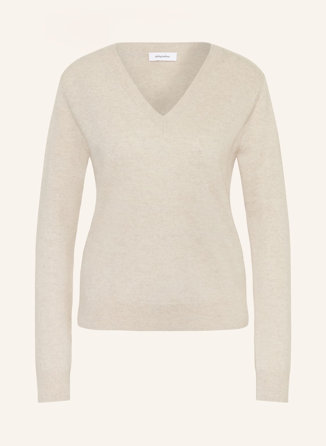 Darling Harbour Cashmere-Pullover beige von darling harbour