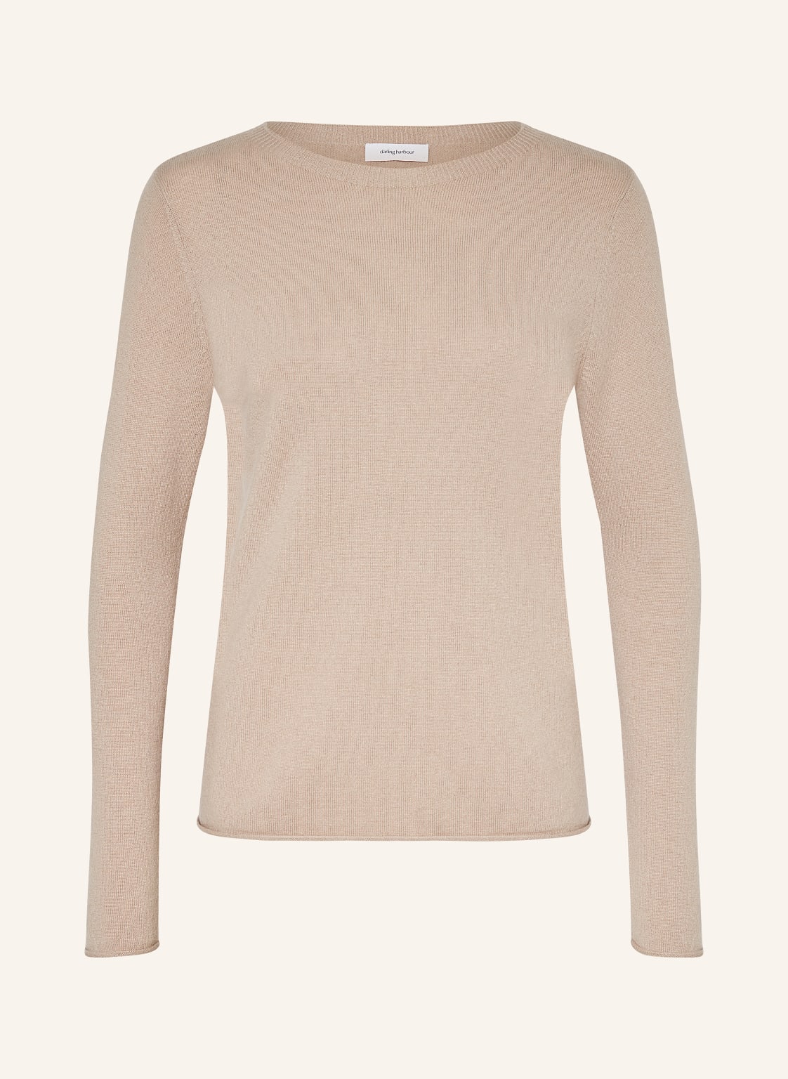 Darling Harbour Cashmere-Pullover beige von darling harbour