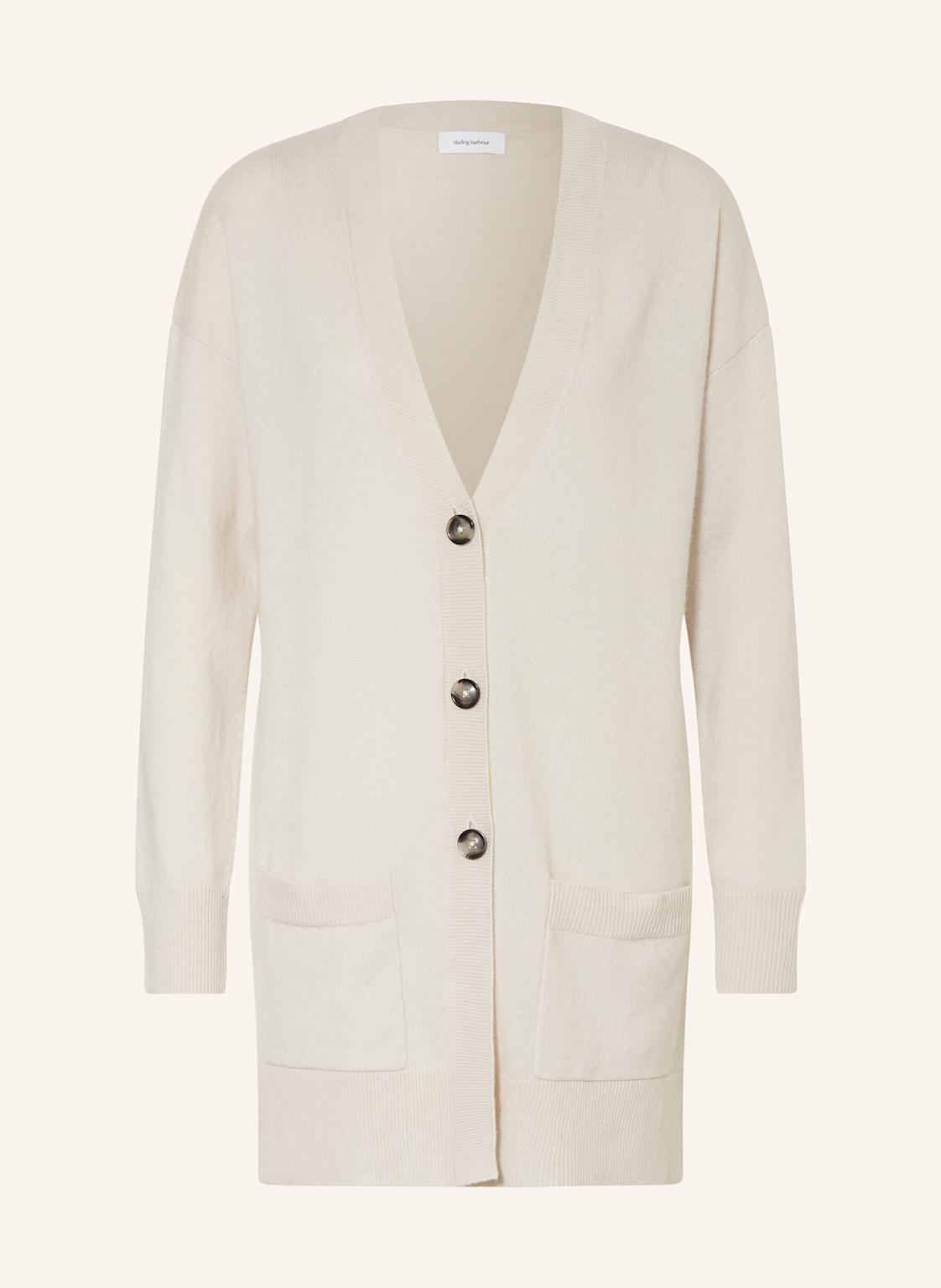 Darling Harbour Cashmere-Strickjacke weiss von darling harbour