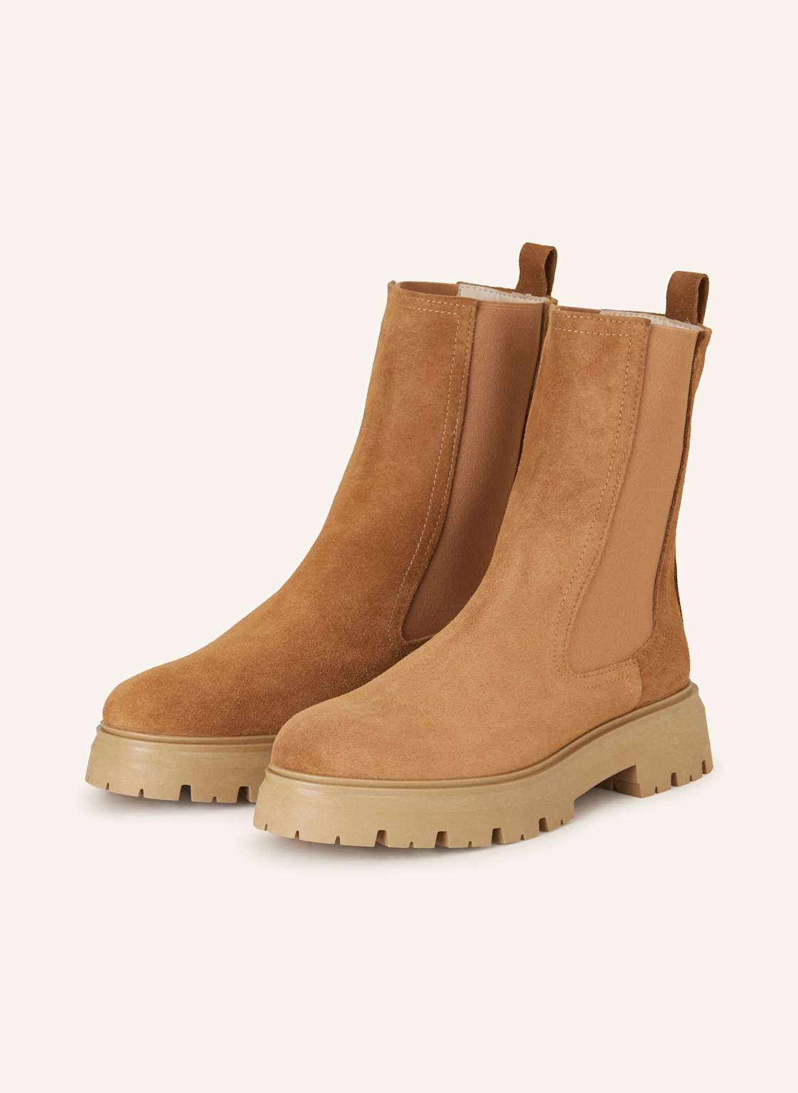 Darling Harbour Chelsea-Boots beige von darling harbour