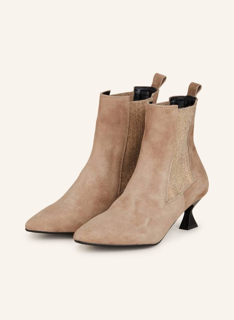 Darling Harbour Chelsea-Boots beige von darling harbour