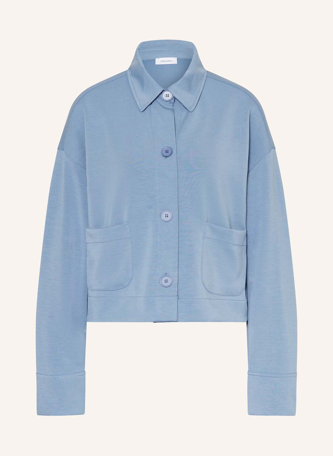 Darling Harbour Jersey-Overjacket blau von darling harbour