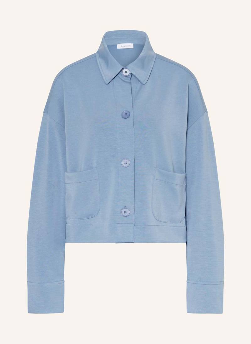 Darling Harbour Jersey-Overjacket blau von darling harbour