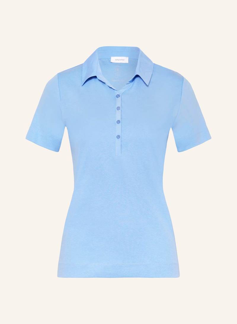 Darling Harbour Jersey-Poloshirt blau von darling harbour