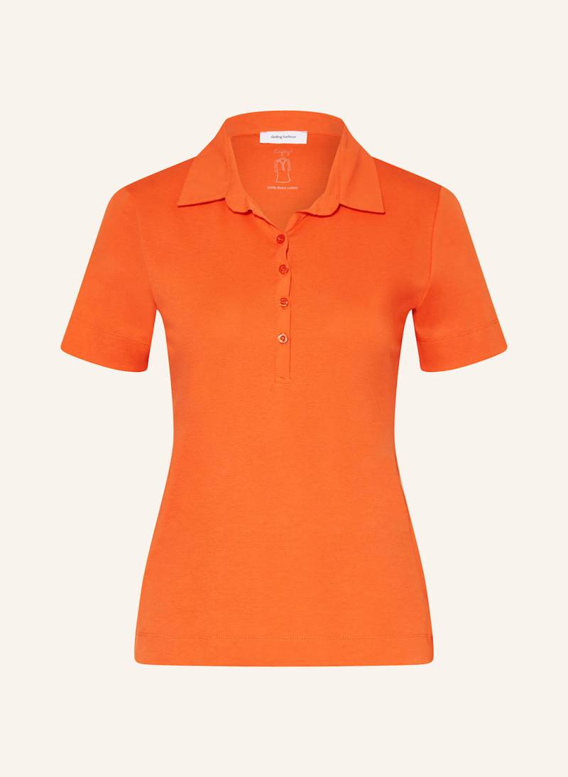 Darling Harbour Jersey-Poloshirt orange von darling harbour