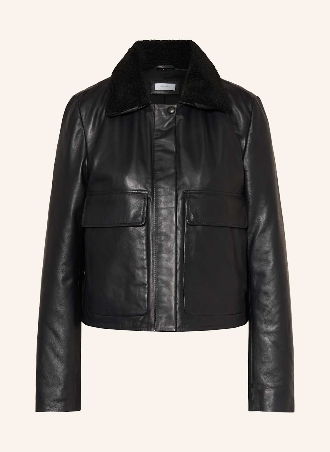 Darling Harbour Lederjacke Mit Abnehmbarem Teddyfell schwarz Darling Harbour Lederjacke Mit Abnehmbarem Teddyfell schwarz von darling harbour
