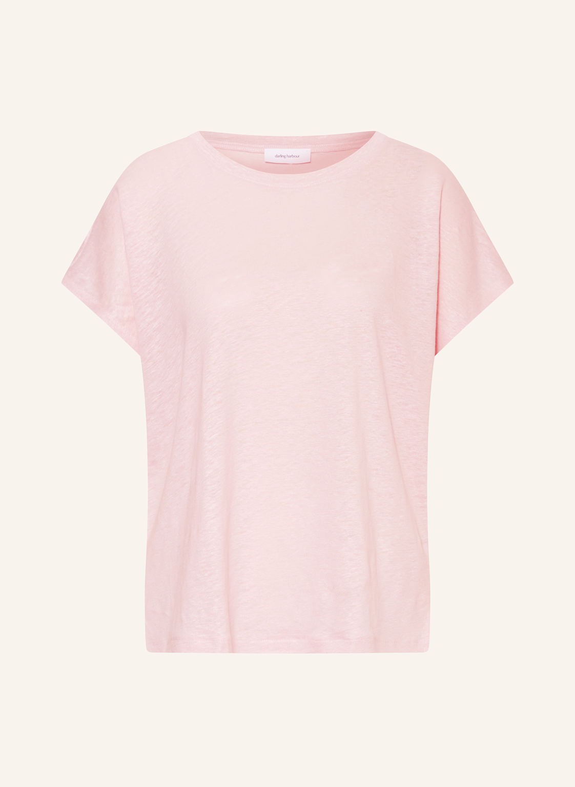 Darling Harbour T-Shirt Aus Leinen rosa von darling harbour