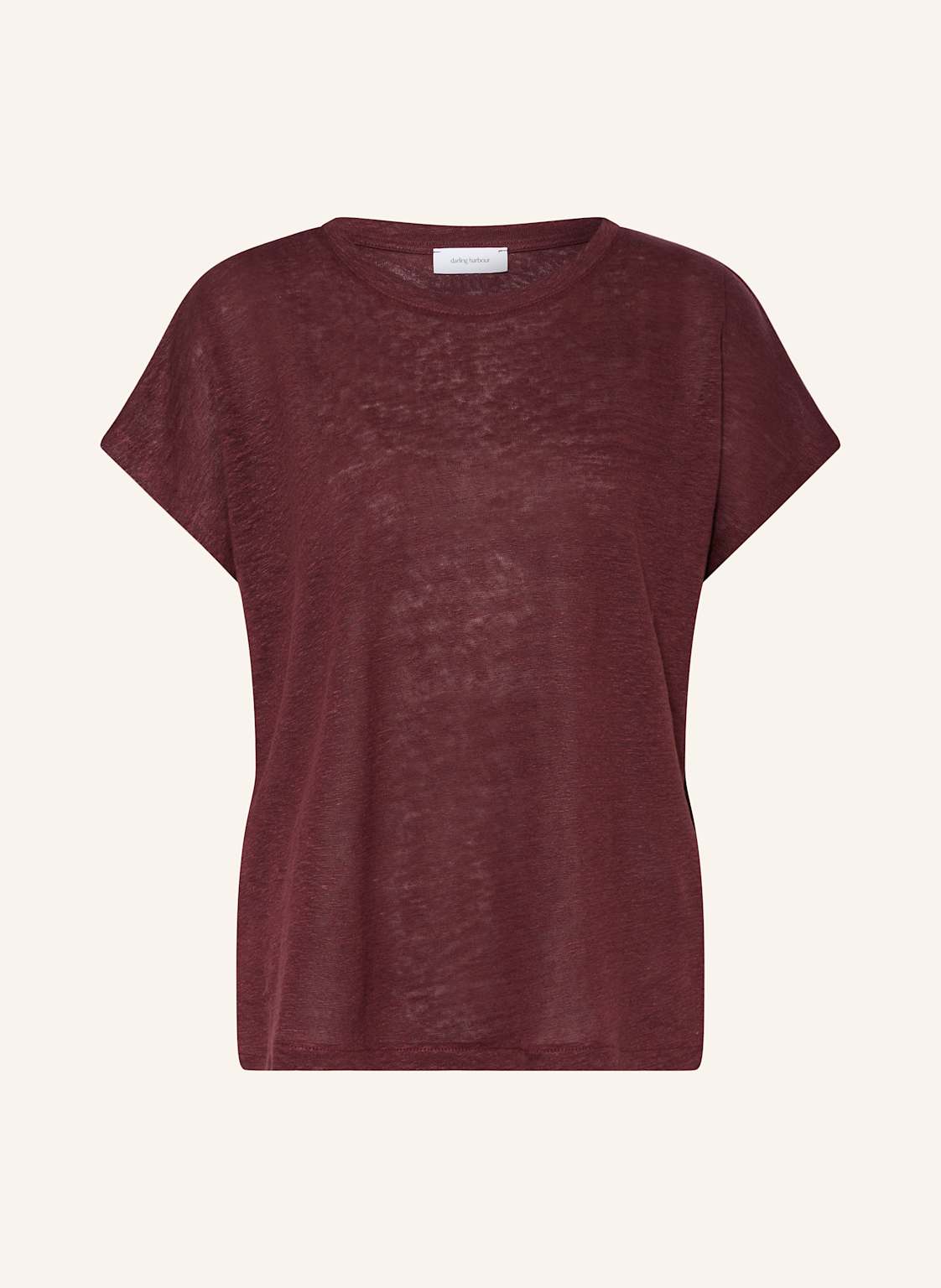 Darling Harbour T-Shirt Aus Leinen rot Darling Harbour T-Shirt Aus Leinen rot von darling harbour