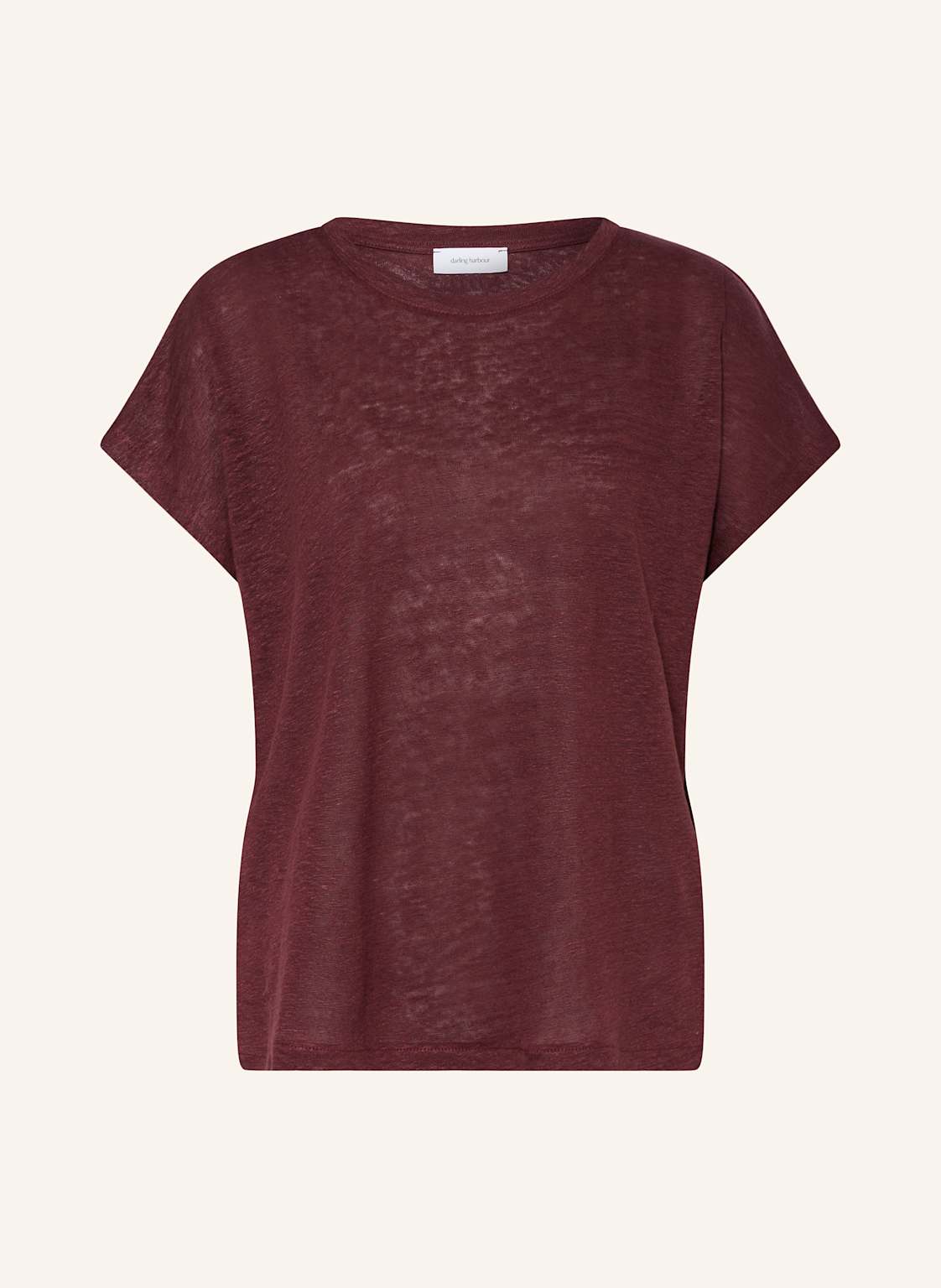 Darling Harbour T-Shirt Aus Leinen rot von darling harbour