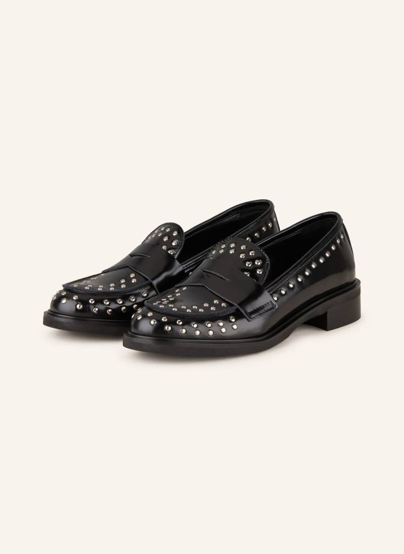 Darling Harbour Loafer Mit Nieten schwarz von darling harbour