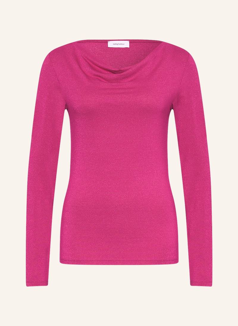 Darling Harbour Longsleeve Mit Glitzergarn pink von darling harbour