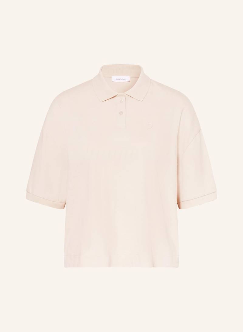 Darling Harbour Piqué-Poloshirt beige von darling harbour