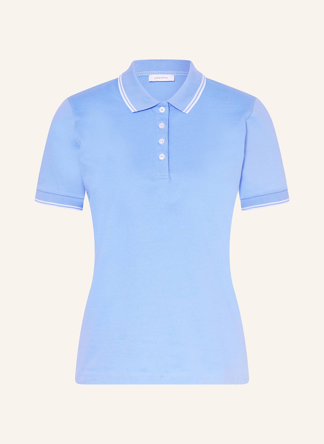 Darling Harbour Piqué-Poloshirt blau von darling harbour