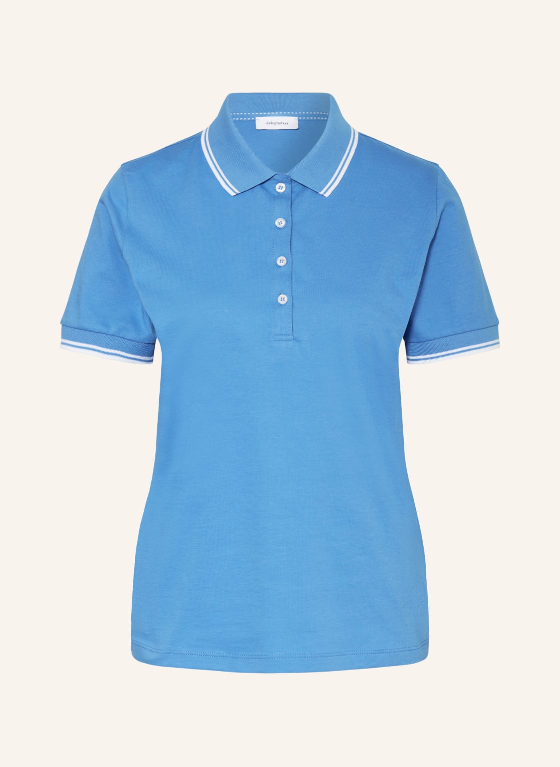 Darling Harbour Pique-Poloshirt blau von darling harbour