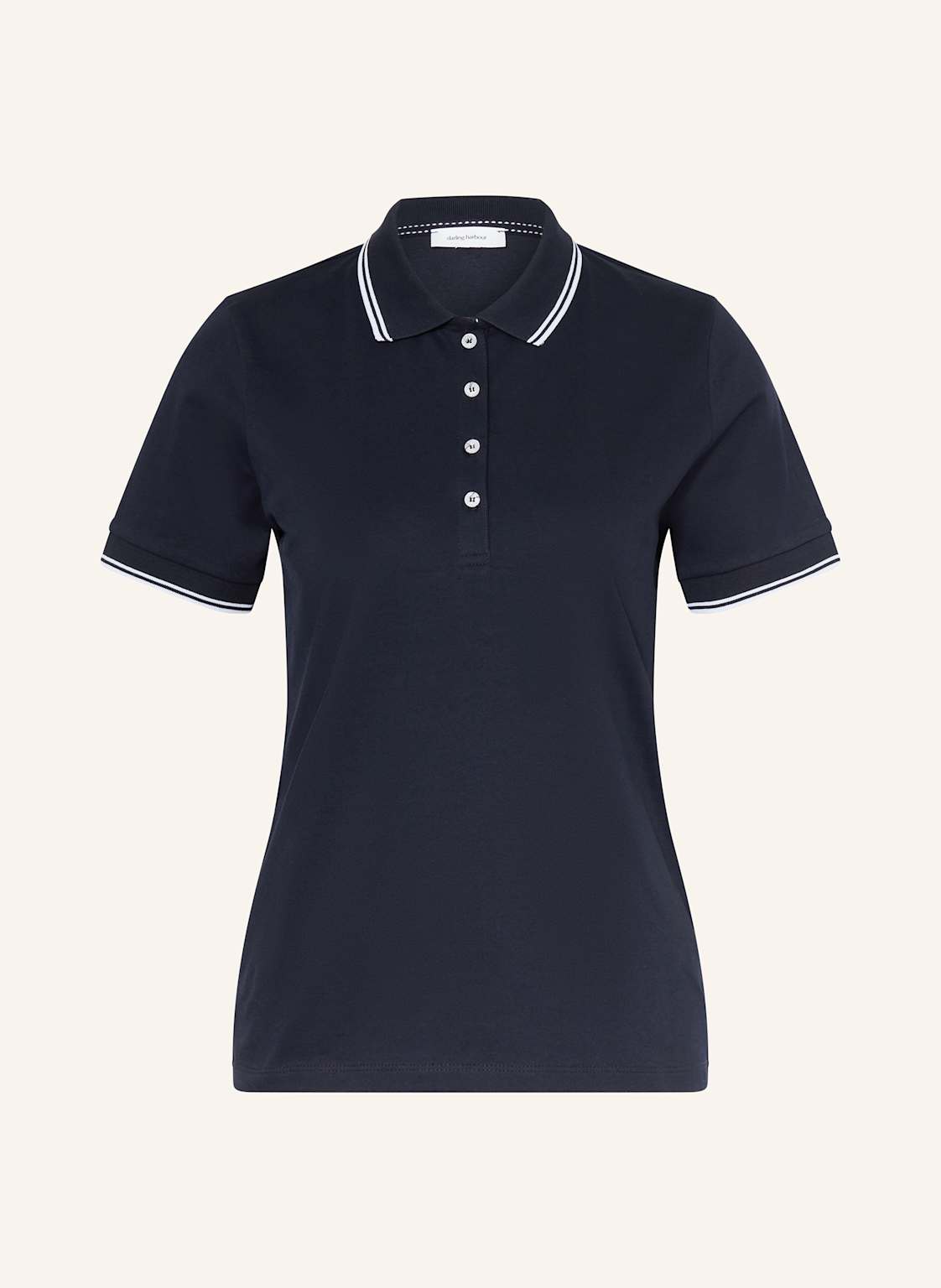 Darling Harbour Piqué-Poloshirt blau von darling harbour