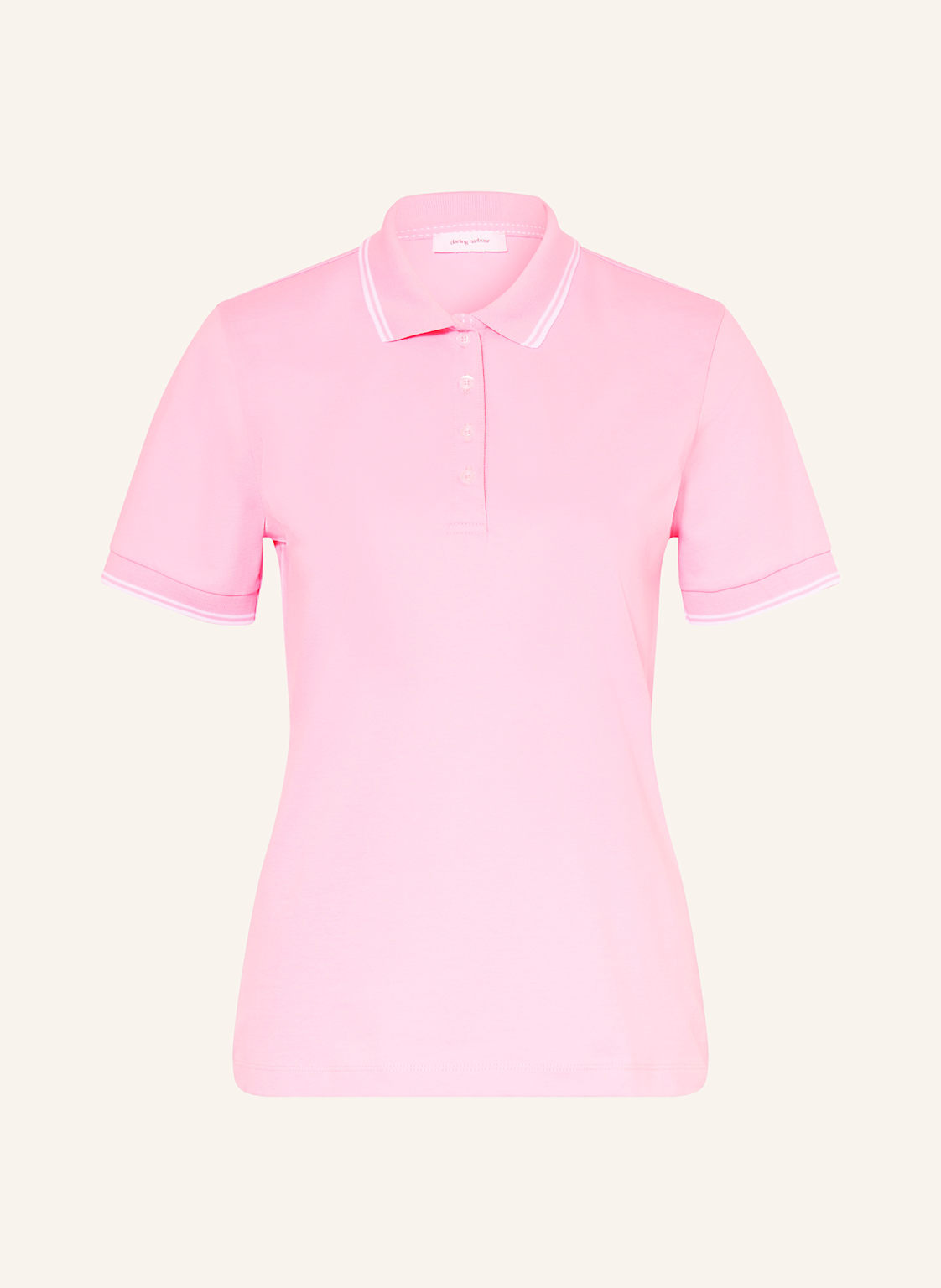 Darling Harbour Piqué-Poloshirt rosa von darling harbour