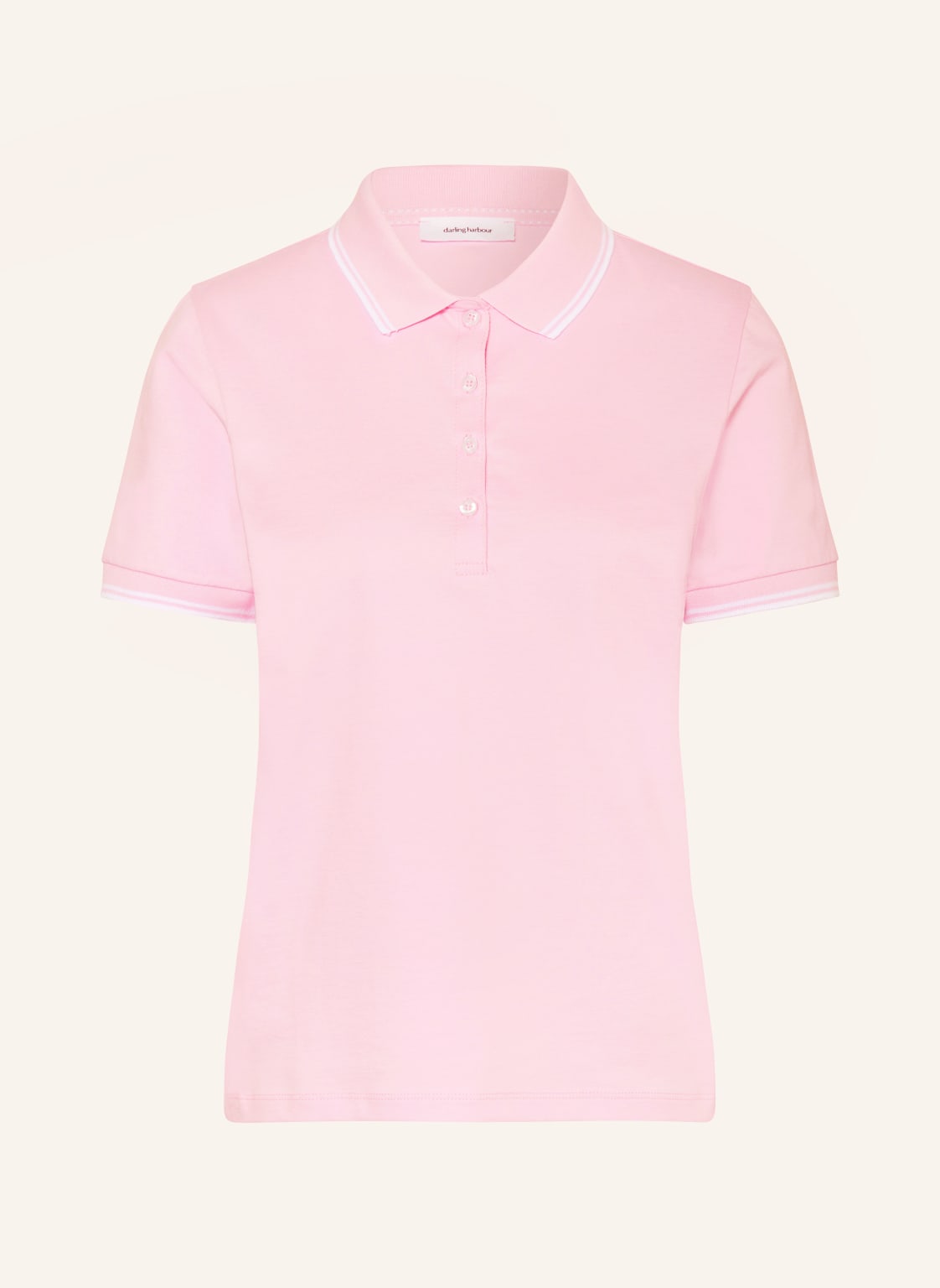 Darling Harbour Pique-Poloshirt rosa von darling harbour