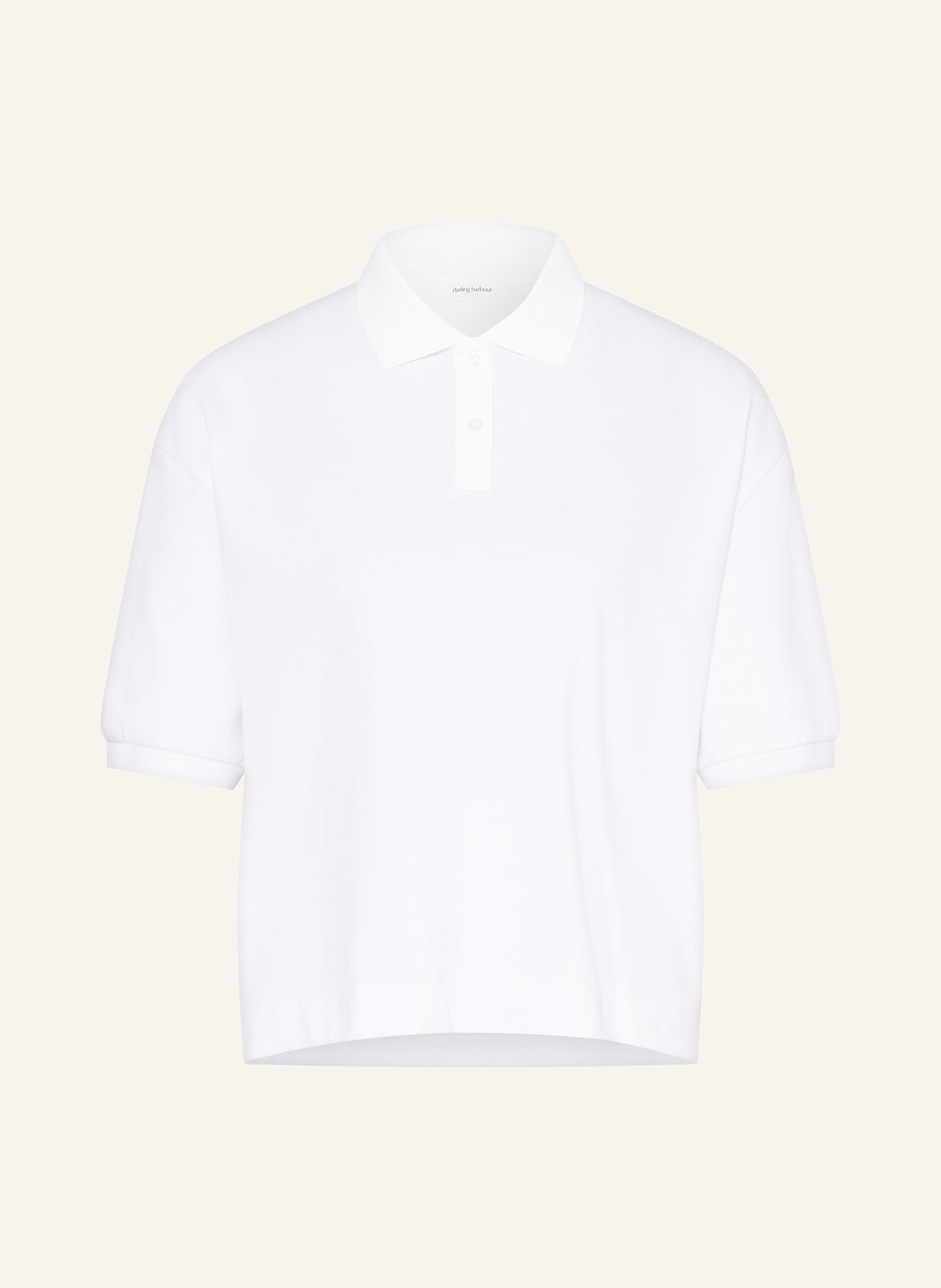 Darling Harbour Piqué-Poloshirt weiss von darling harbour