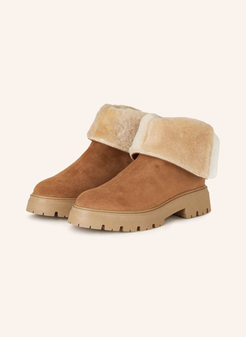 Darling Harbour Plateau-Boots Laika beige von darling harbour