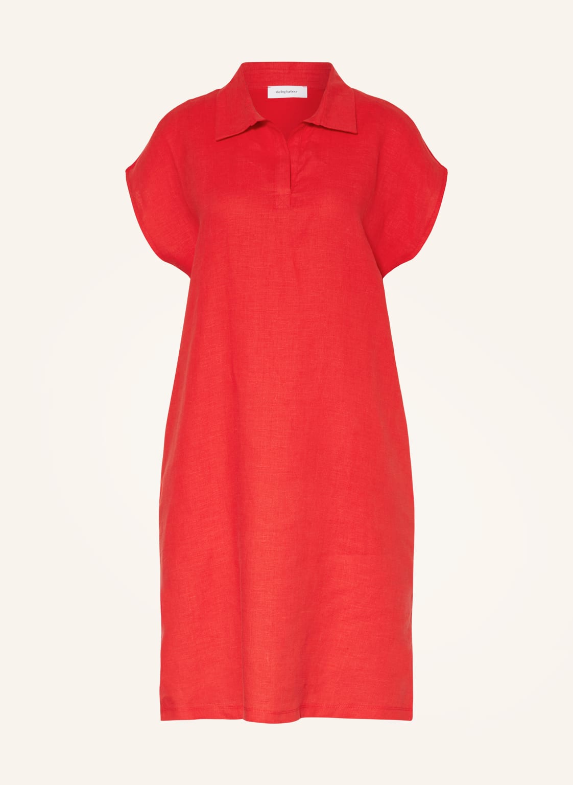 Darling Harbour Polokleid Im Materialmix rot von darling harbour