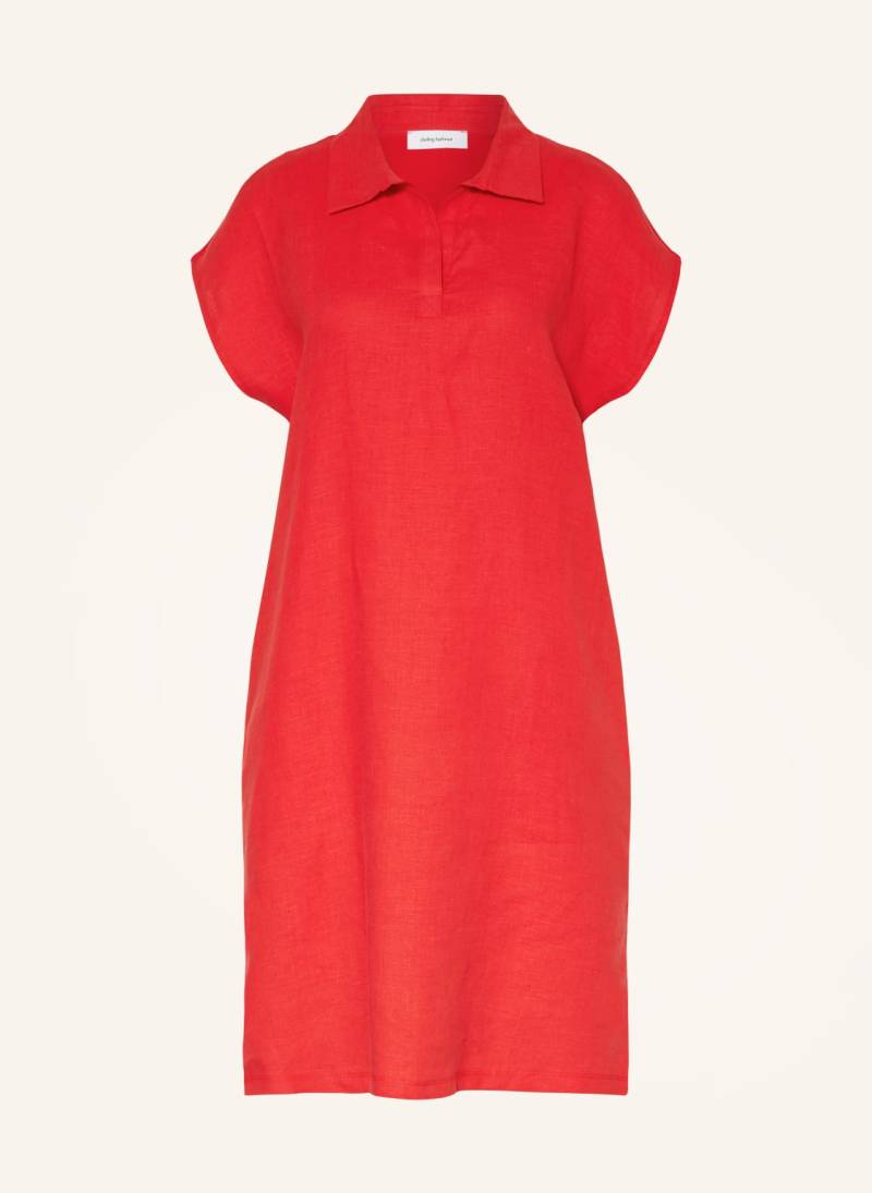 Darling Harbour Polokleid Im Materialmix rot von darling harbour