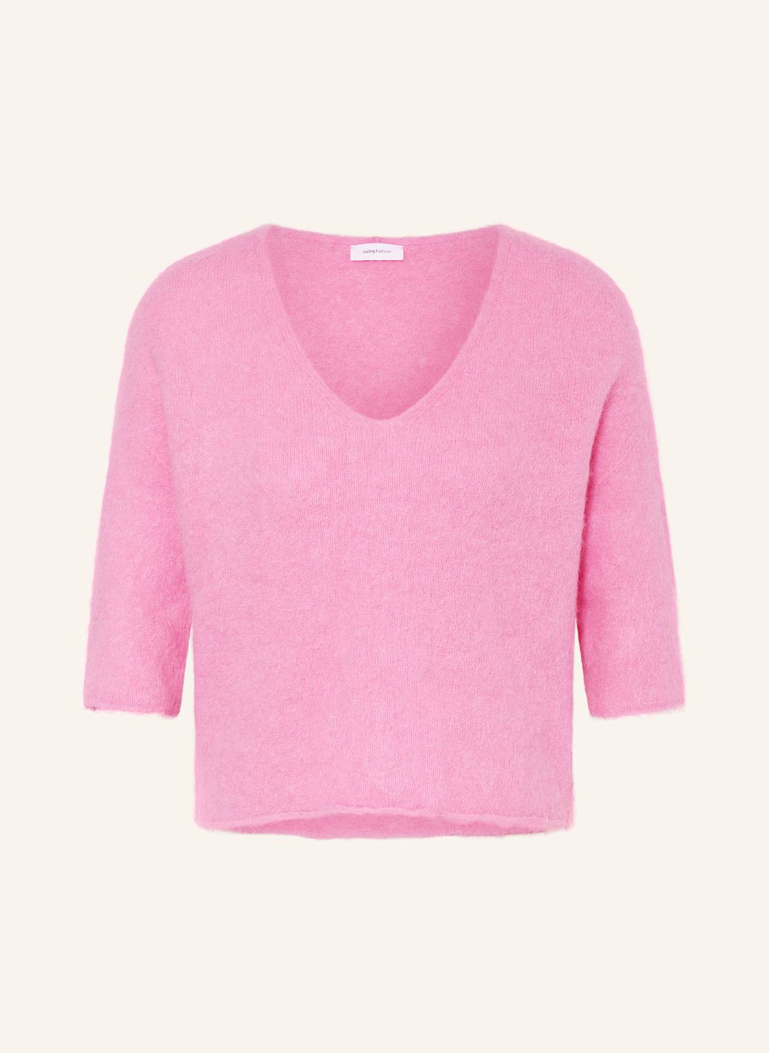 Darling Harbour Pullover Mit 3/4 Arm Und Alpaka pink von darling harbour