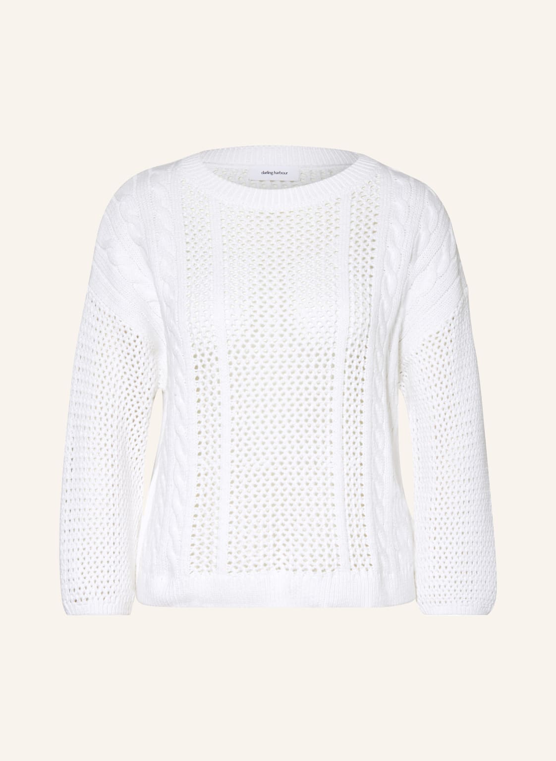 Darling Harbour Pullover Mit 3/4-Arm weiss von darling harbour