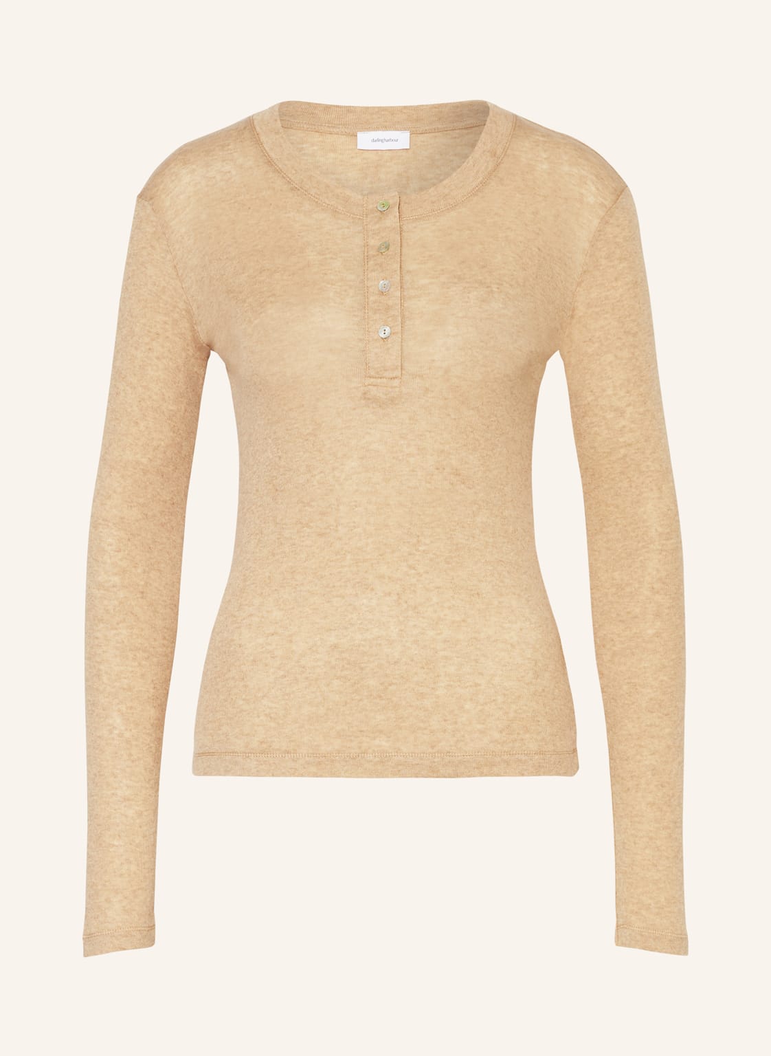 Darling Harbour Henley-Shirt braun von darling harbour