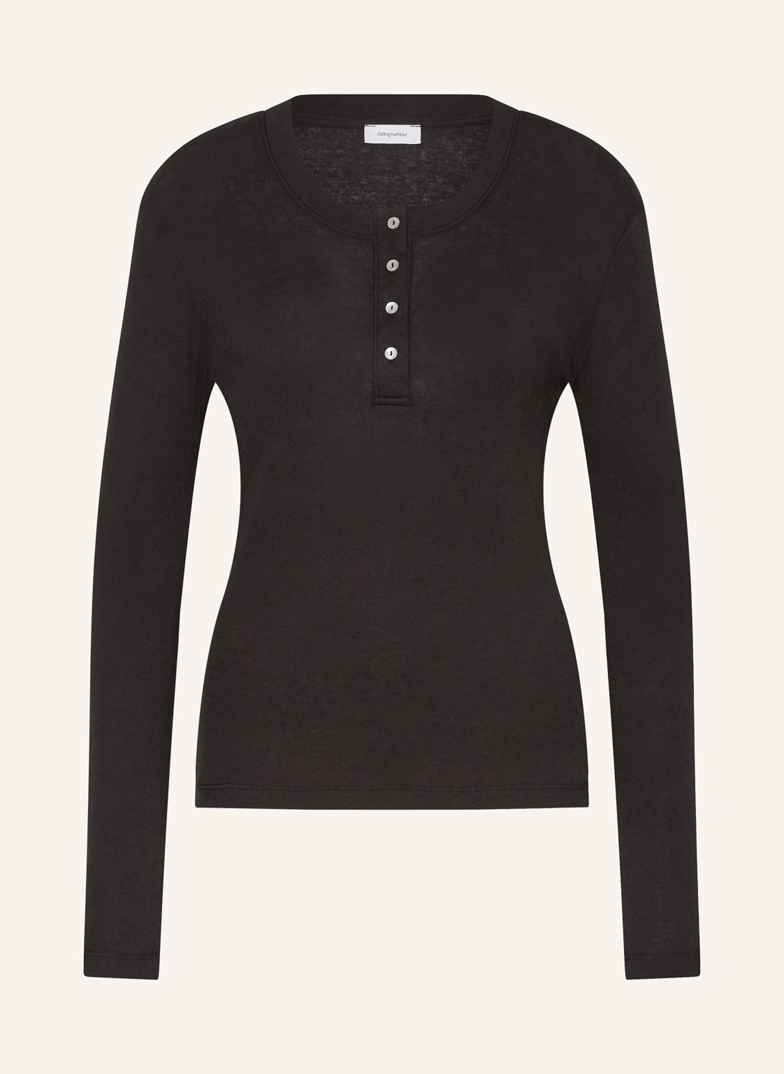 Darling Harbour Henley-Shirt schwarz Darling Harbour Henley-Shirt schwarz von darling harbour