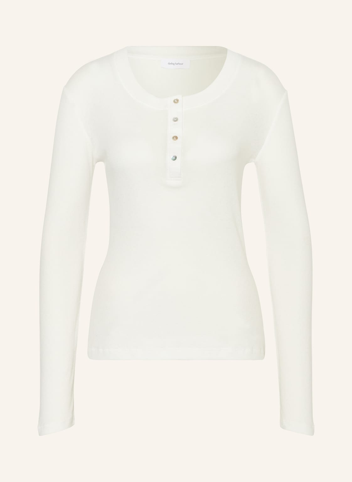 Darling Harbour Henley-Shirt weiss Darling Harbour Henley-Shirt weiss von darling harbour