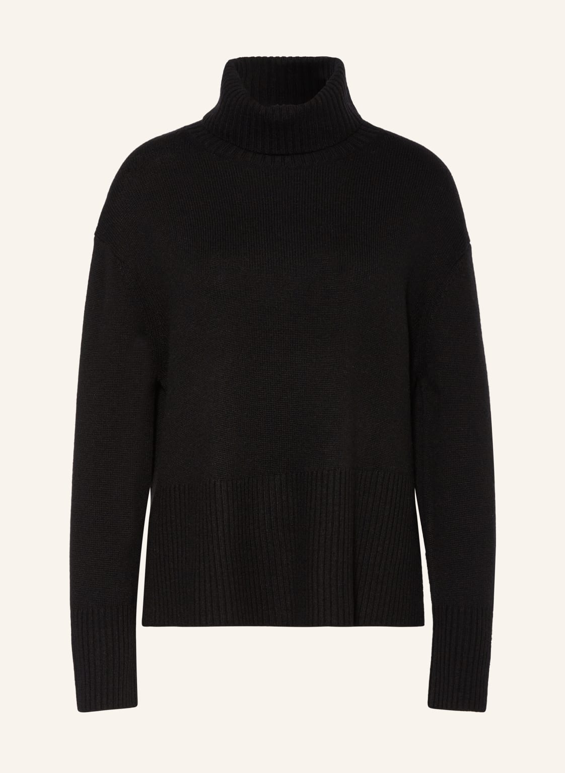 Darling Harbour Rollkragenpullover Mit Cashmere schwarz von darling harbour