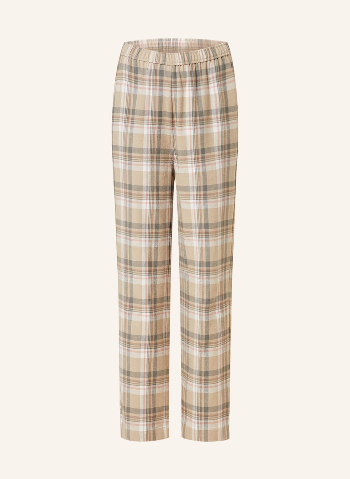 Darling Harbour Schlafhose Aus Flanell beige von darling harbour