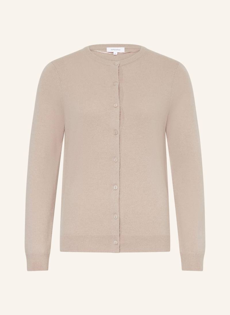 Darling Harbour Srickjacke Aus Cashmere beige von darling harbour