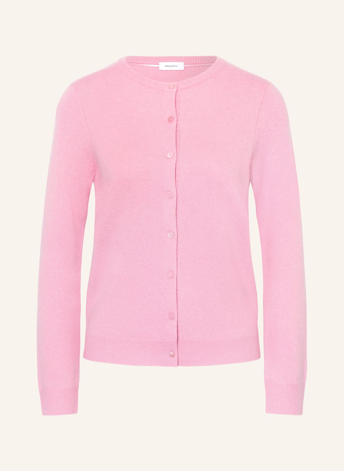 Darling Harbour Srickjacke Aus Cashmere rosa von darling harbour